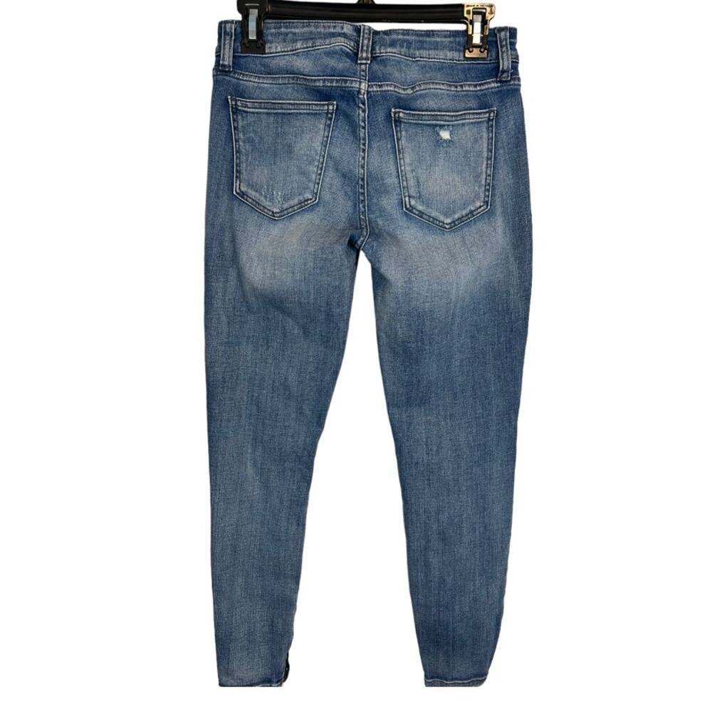 Pistola Distressed Zipper Ankle Skinny Jeans Size 28 - Picture 6 of 10